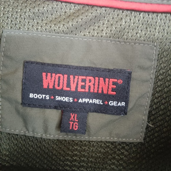 Wolverine XL Men's Long Sleeve Button-Down Shirt‎ Army Green Patch - Picture 4 of 7